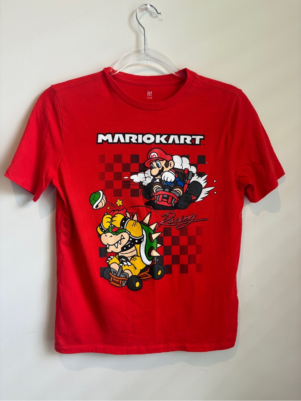Boys GAP Mario Kart Red Graphic Tee XL/12